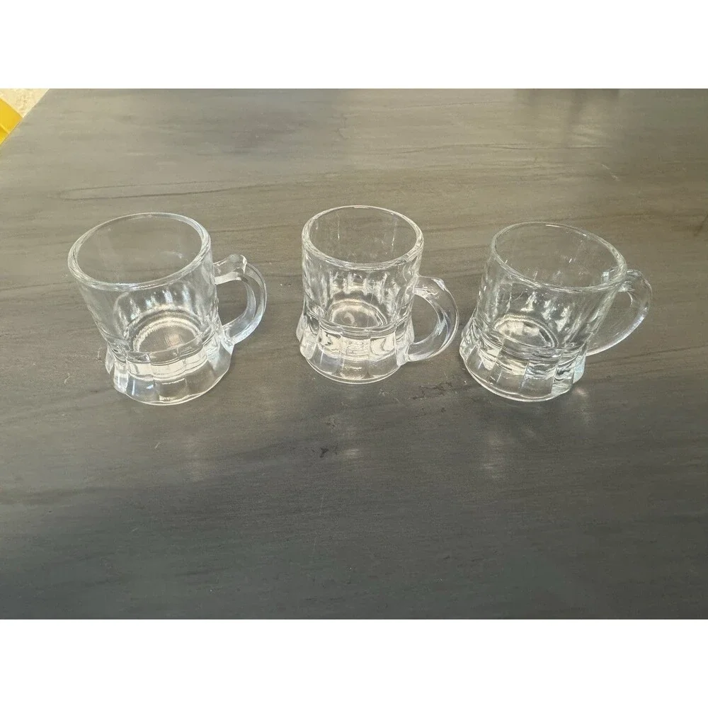 Set of 3 Mug Shot Glasses Excellent Condition Great Gift